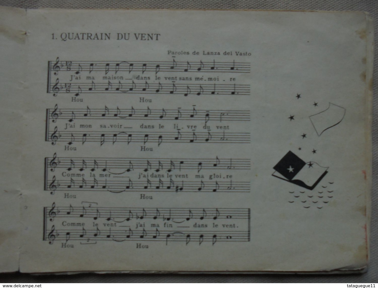 Ancien - Livret De Chansons Inédites De Francine Cockenpot Vents Du Nord 1946 - Chansonniers