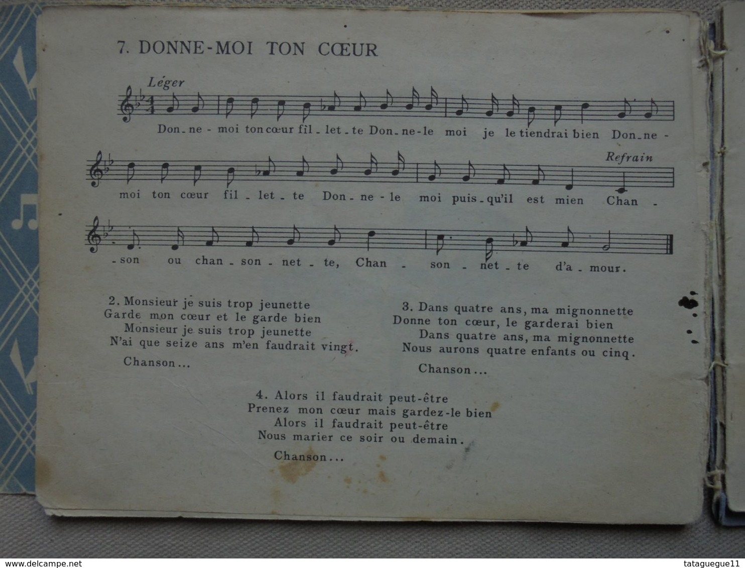 Ancien - Livret De Chansons Inédites De Francine Cockenpot Vents Du Nord 1946 - Chansonniers