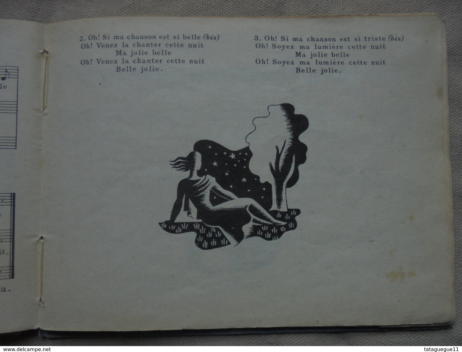 Ancien - Livret de Chansons inédites de Francine Cockenpot Vents du Nord 1946