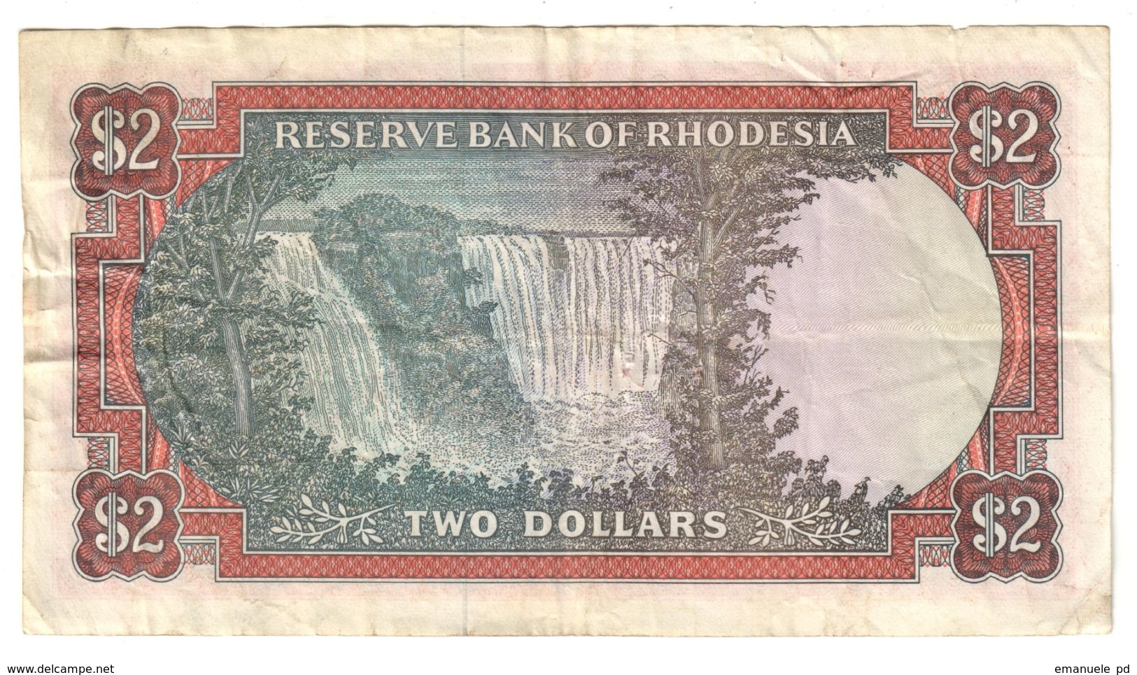 Rhodesia 2 Dollars 20/01/1975 .J2. - Rhodesia