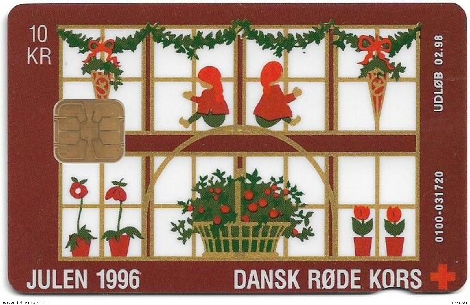 Denmark - Danmønt - Red Cross Christmas 1996 - DB035 - 10Kr. Exp. 02.1998, 4.000ex, Used - Dänemark