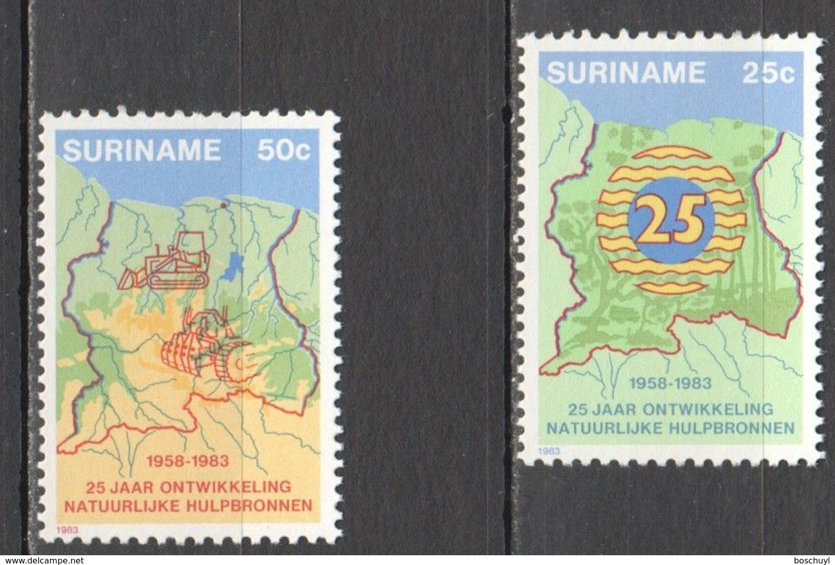 Suriname, 1983, Ministry For Economic Development, MNH, Michel 1038-1039 - Surinam