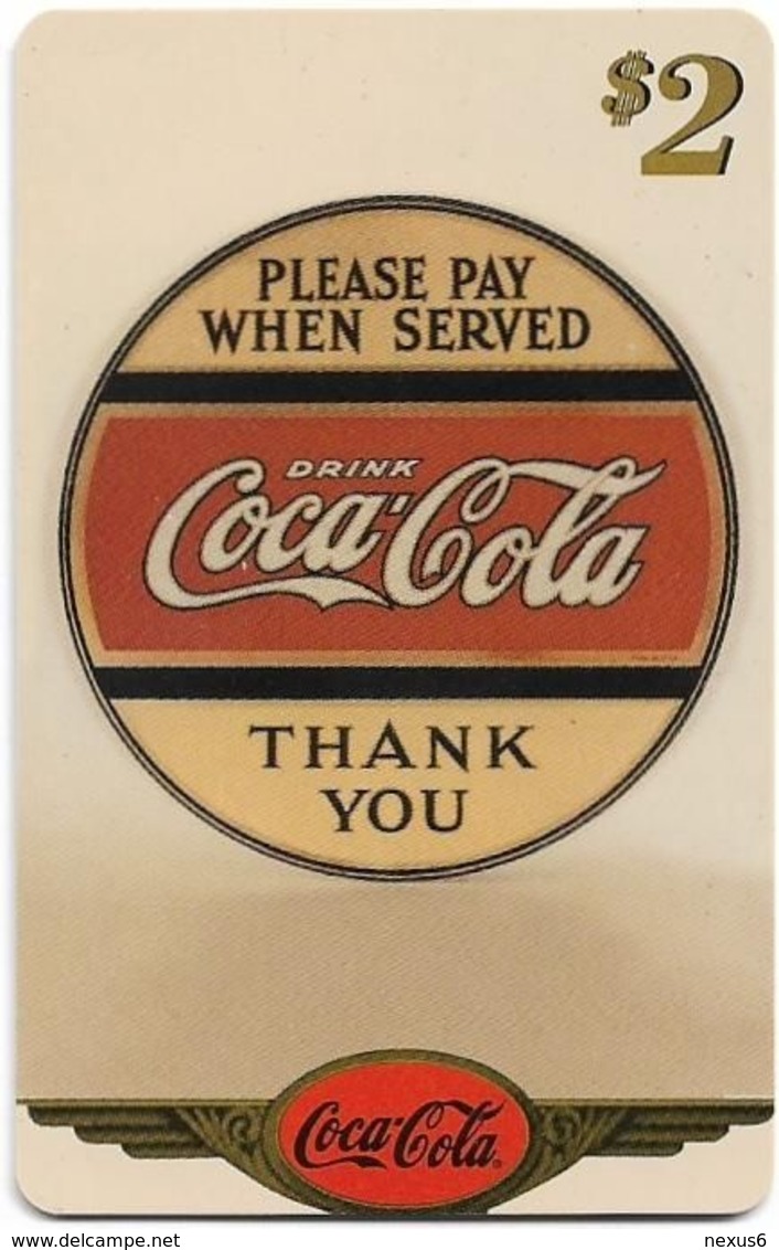 USA - Sprint - Coke National '96 (GOLD VALUE) - SBI-1143 - Advert. #7, Remote Mem. 2$, 2.715ex, Used - Sprint