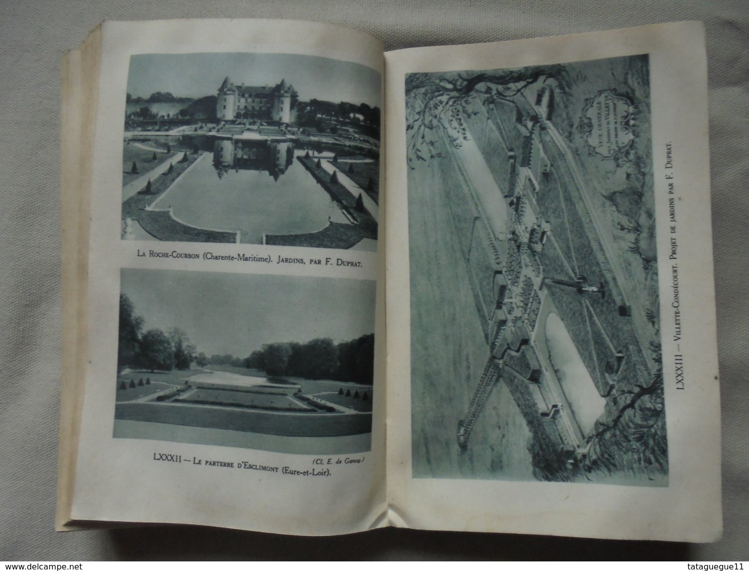 Ancien - Livre Les Jardins de France Ernest de Ganay Larousse Paris 1949