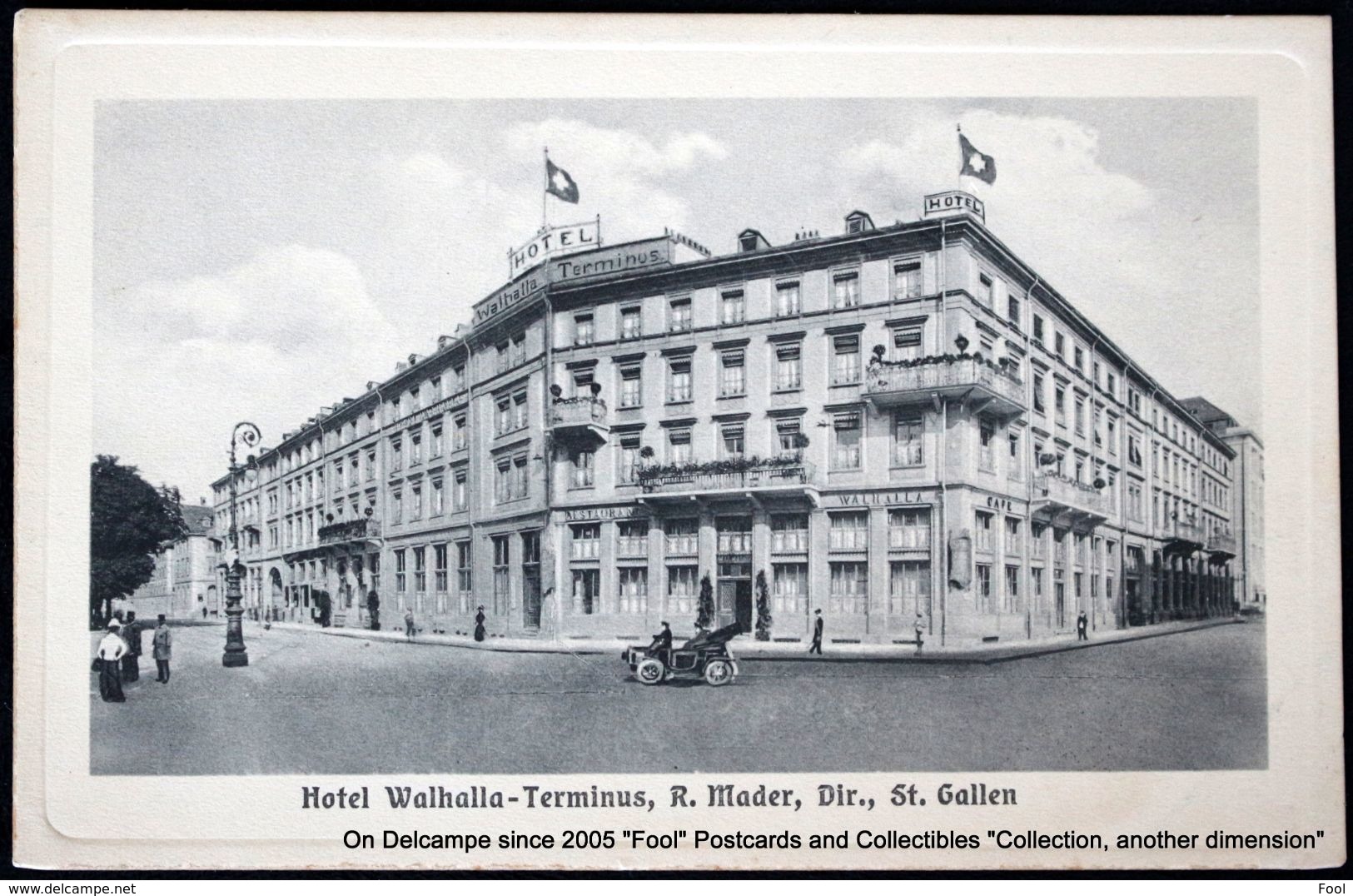 SUISSE Hotel WALHALLA-TERMINUS, R. Mader, Dir., ST. GALLEN Switzerland  -  " Urania " 3681a Schweiz CAFE RESTAURANT - Hotels & Restaurants