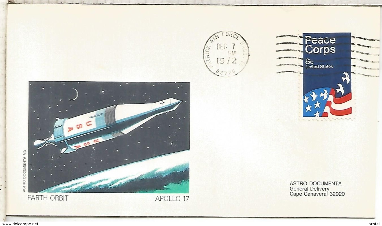 ESTADOS UNIDOS USA PATACK AIR FORCE BASE 1972 ESPACIO SPACE APOLLO 17 - North  America