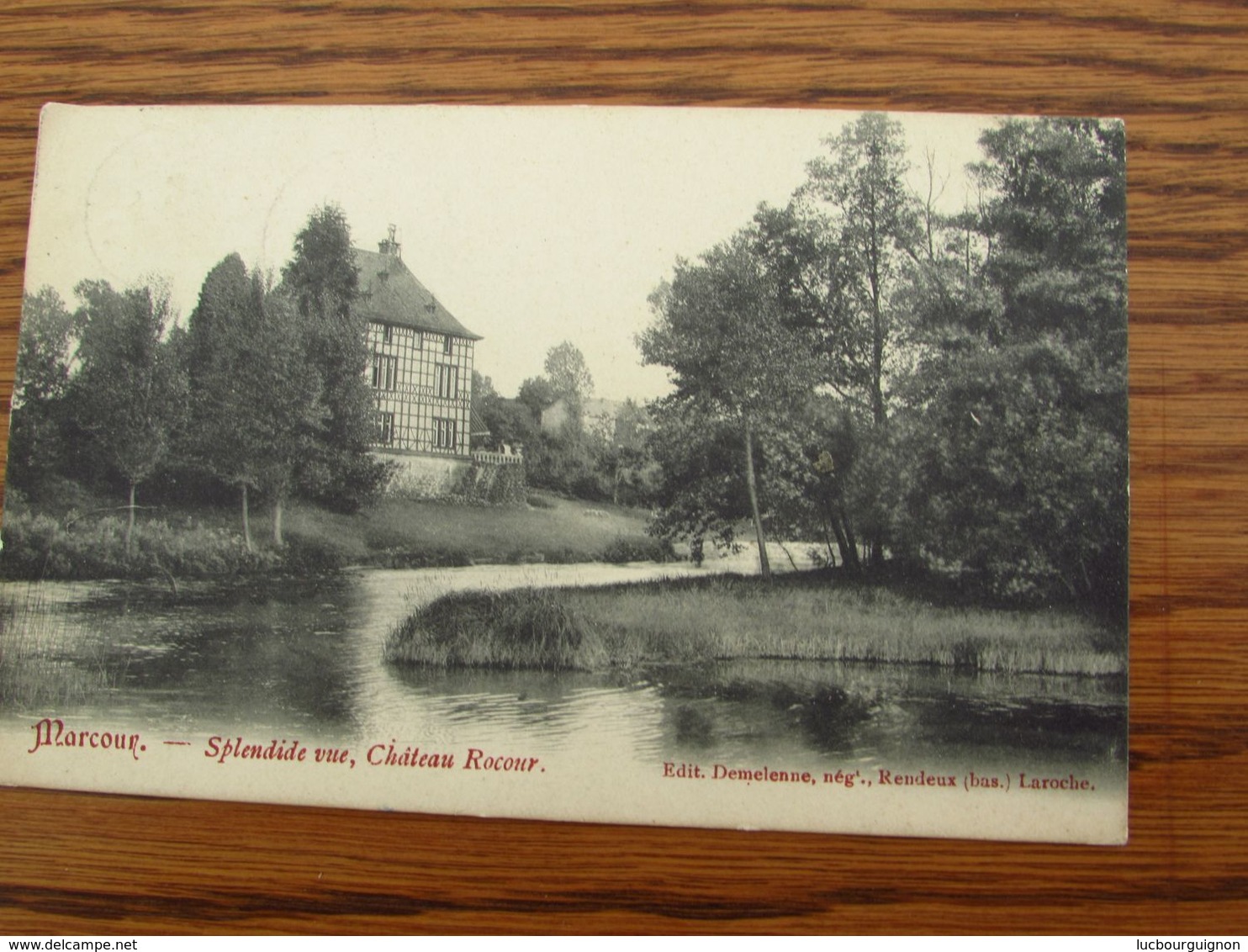 Carte Vue De MARCOUR (château). Oblit. RELAIS De MARCOUR En 1911 - Doorgangstempels