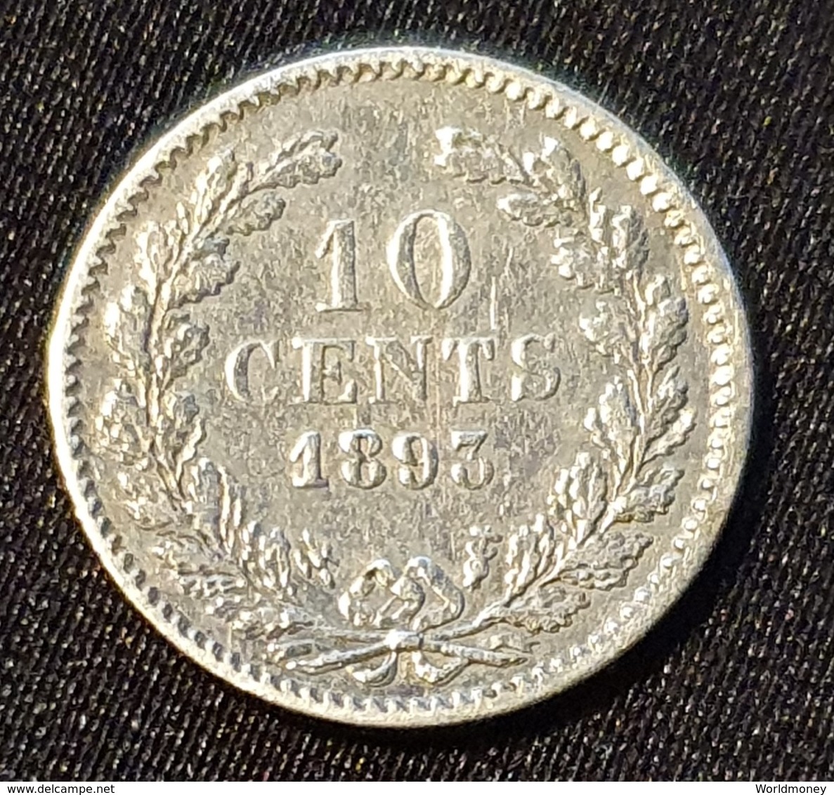 Netherlands 10 Cents 1893 - 10 Cent