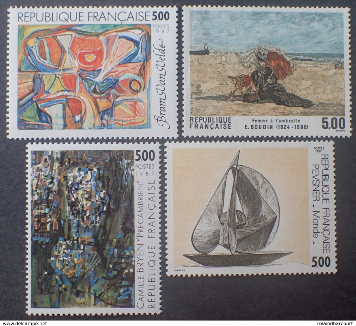 DF40266/1977 - 1987 - SERIE ARTISTIQUE - 4 TIMBRES NEUFS** - Nuevos