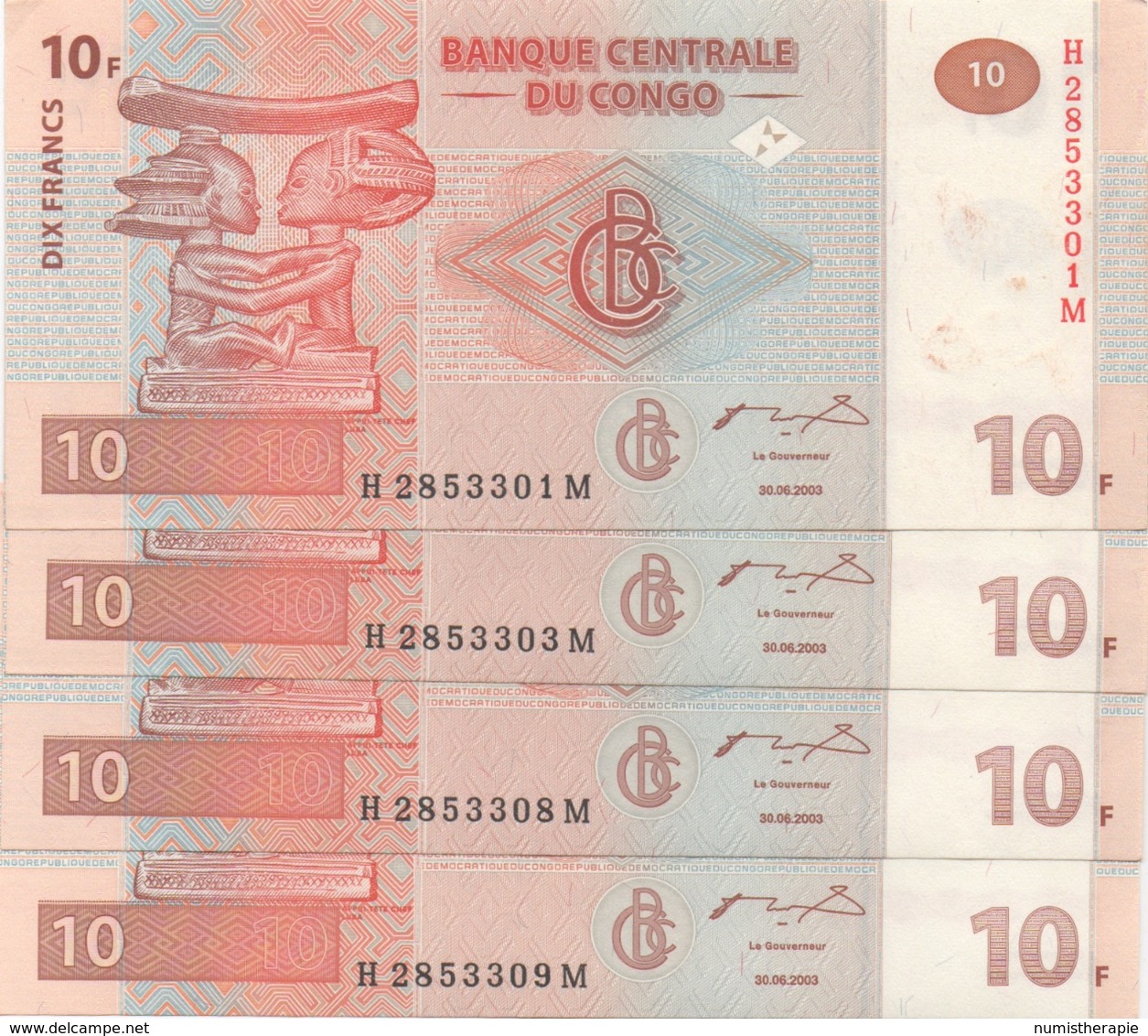 Congo : 10F 2003 UNC - Republic Of Congo (Congo-Brazzaville)