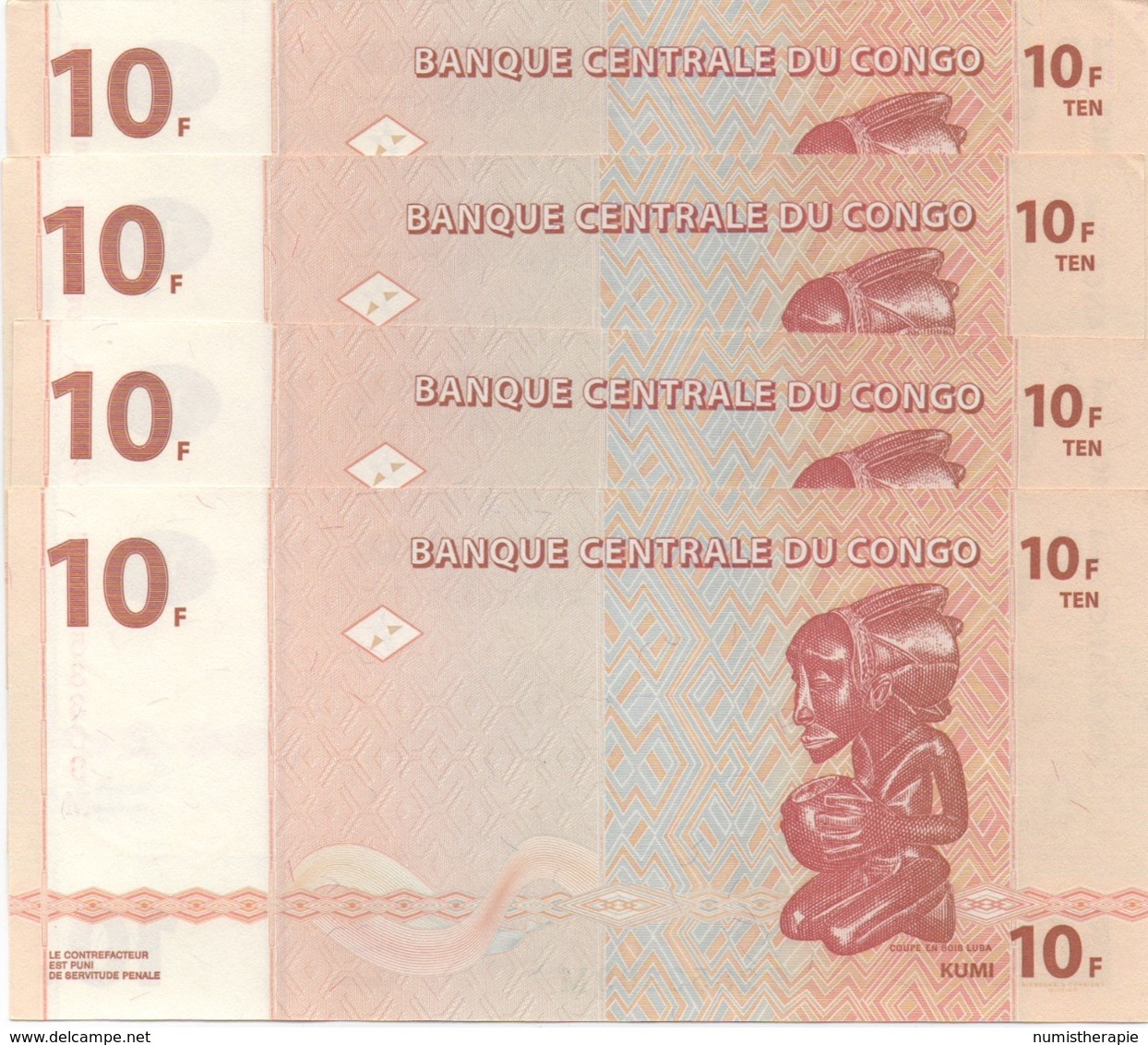 Congo : 10F 2003 UNC - République Du Congo (Congo-Brazzaville)