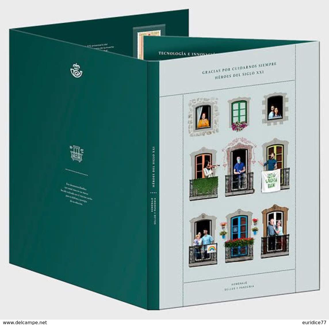 Spain 2020 - COVID - Heroes Of The 21st Century - Special Folder - Ungebraucht