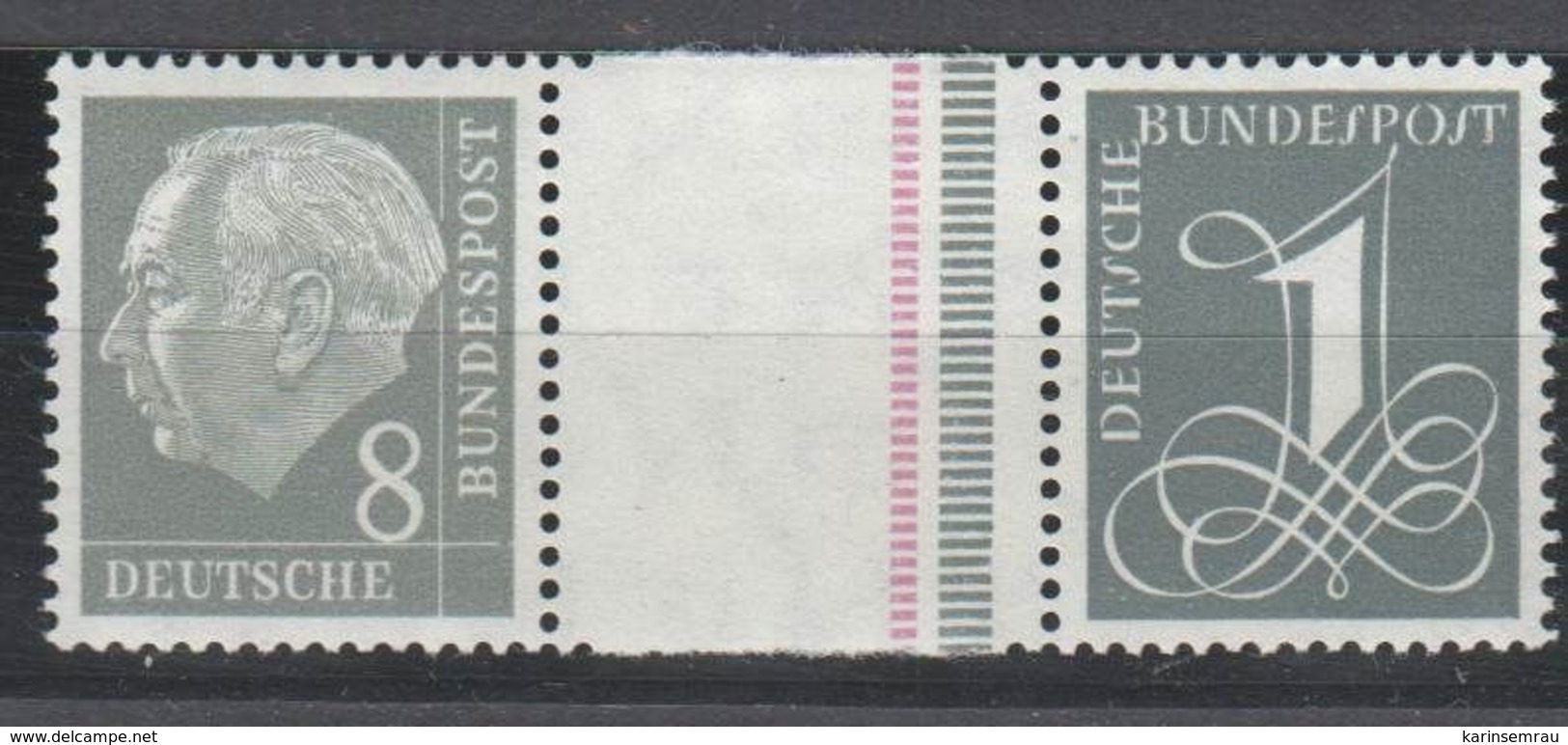 Bund , WZ15y AIV  Postfrisch ( 90.-.) - Se-Tenant
