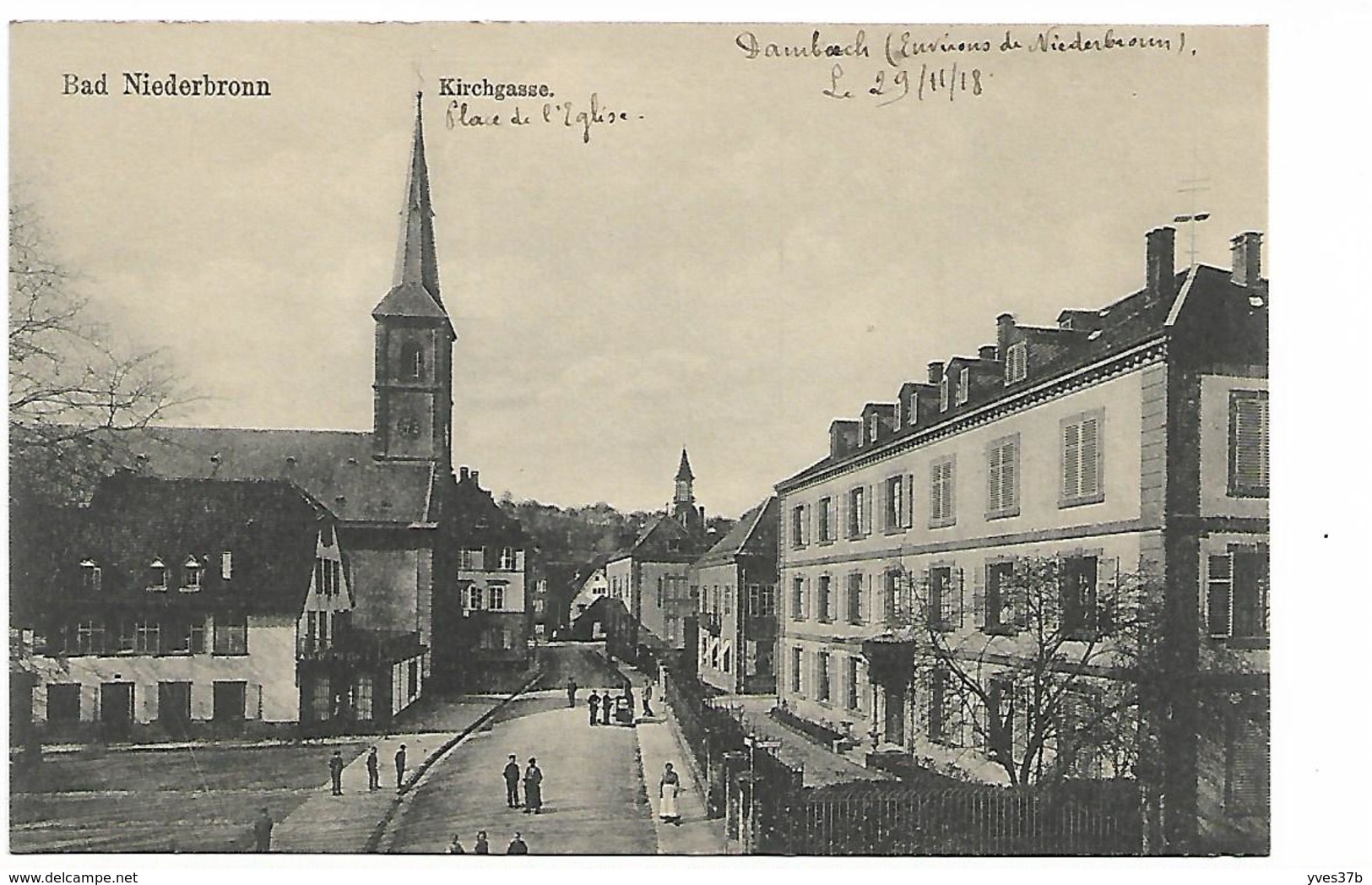 NIEDERBRONN - Place De L'Eglise - Niederbronn Les Bains