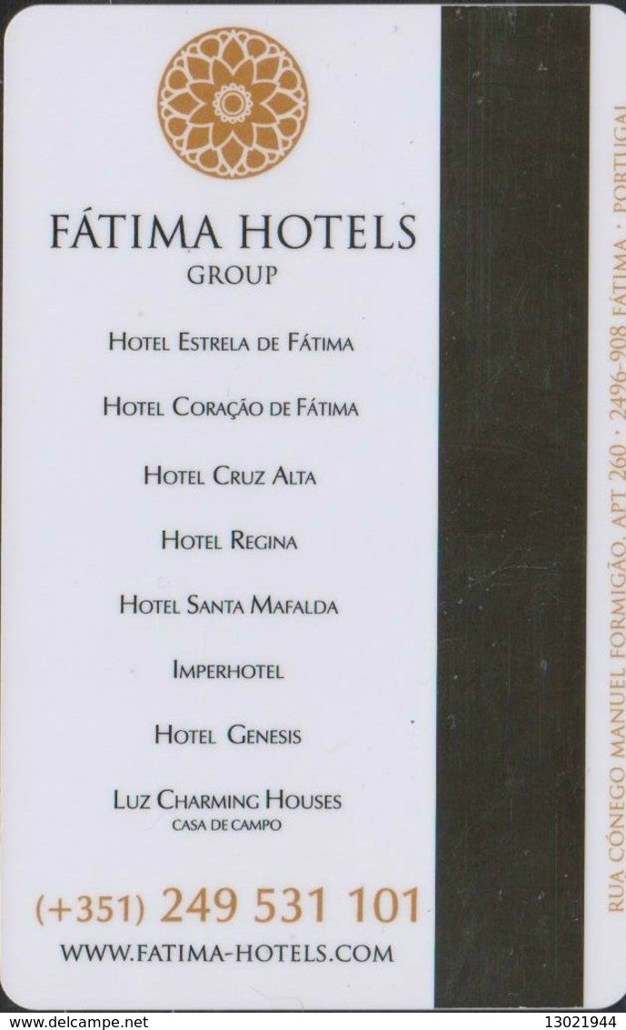 PORTOGALLO KEY HOTEL   Fatima Hotels - Museo Interactivo Milagre De Fátima - Hotel Keycards