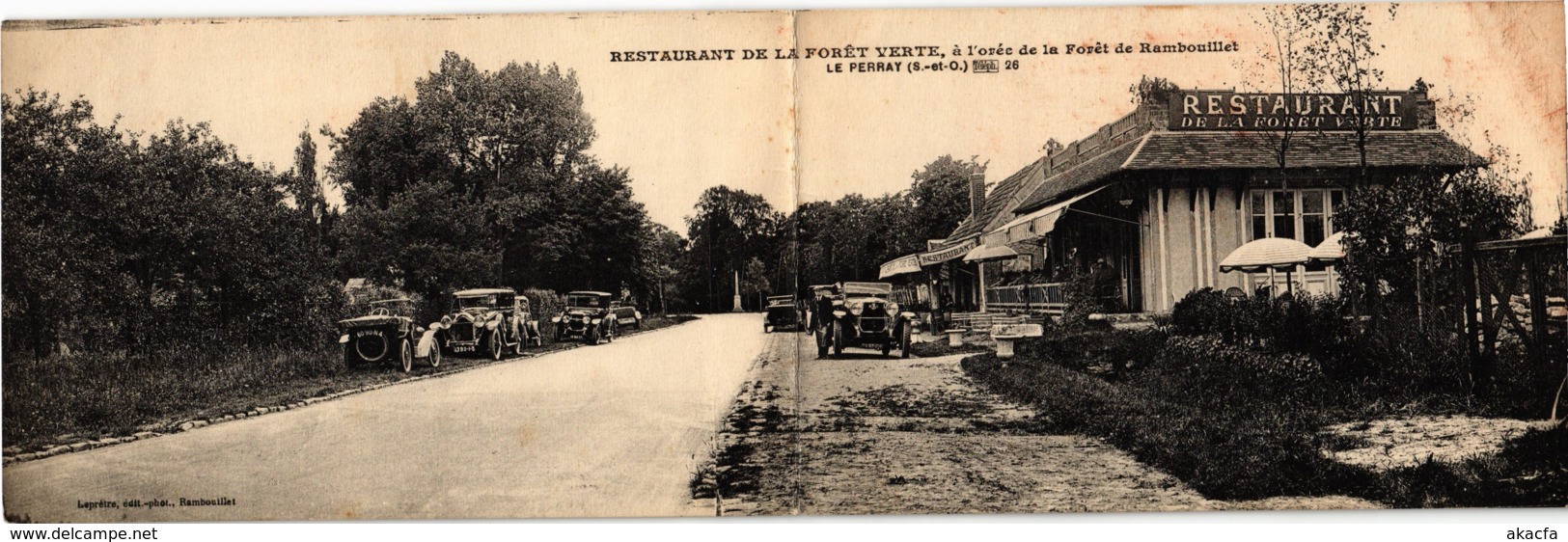 CPA Panorama Card Le PERRAY - Restaurant De La Foret Verte A L'orée De (102380) - Le Perray En Yvelines