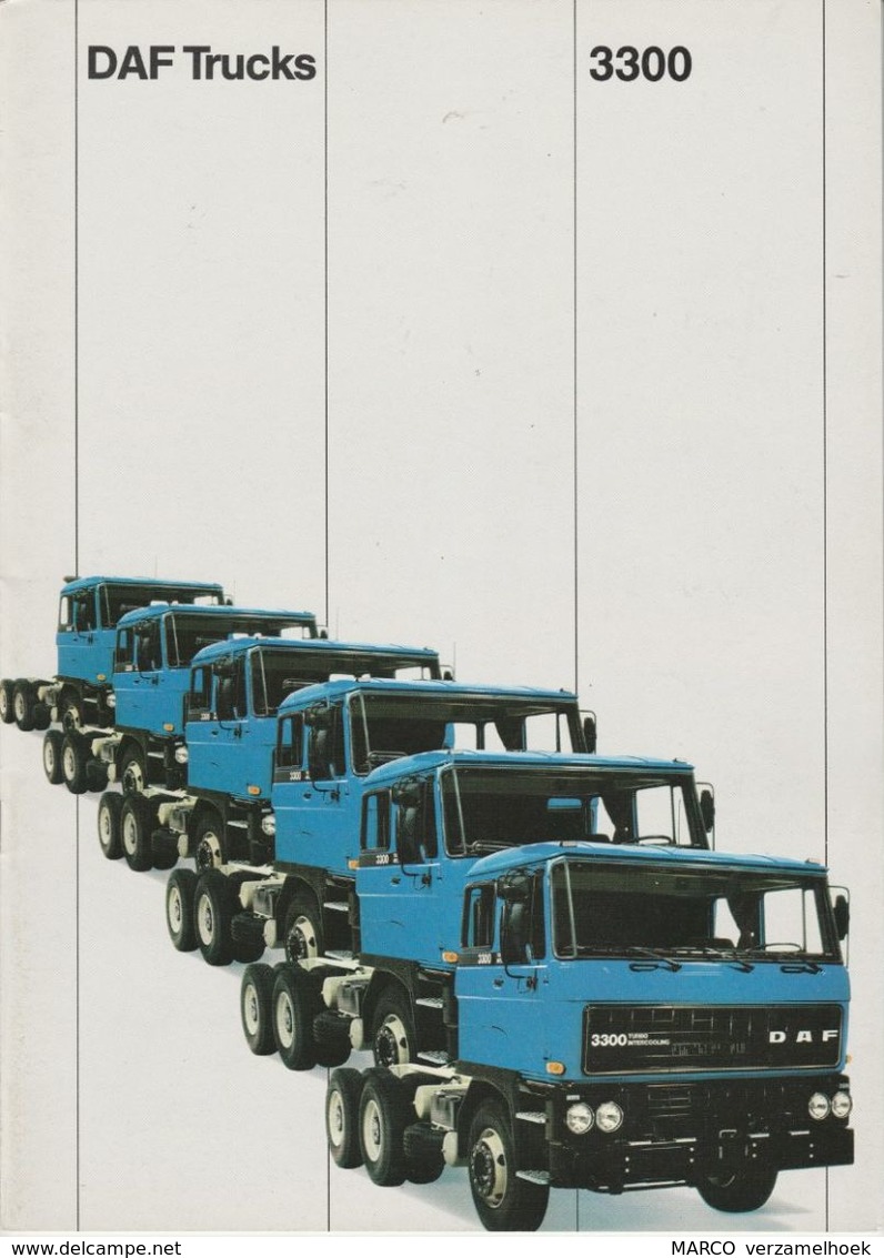 Brochure-leaflet DAF Trucks Eindhoven DAF 3300 - Camions