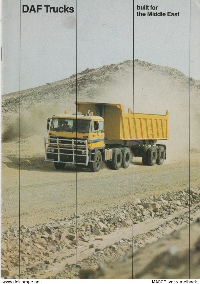 Brochure-leaflet DAF Trucks Eindhoven DAF Built For The Middle East Saudi-arabia Kuwait Oman Yemen Iraq Dubai - Camions