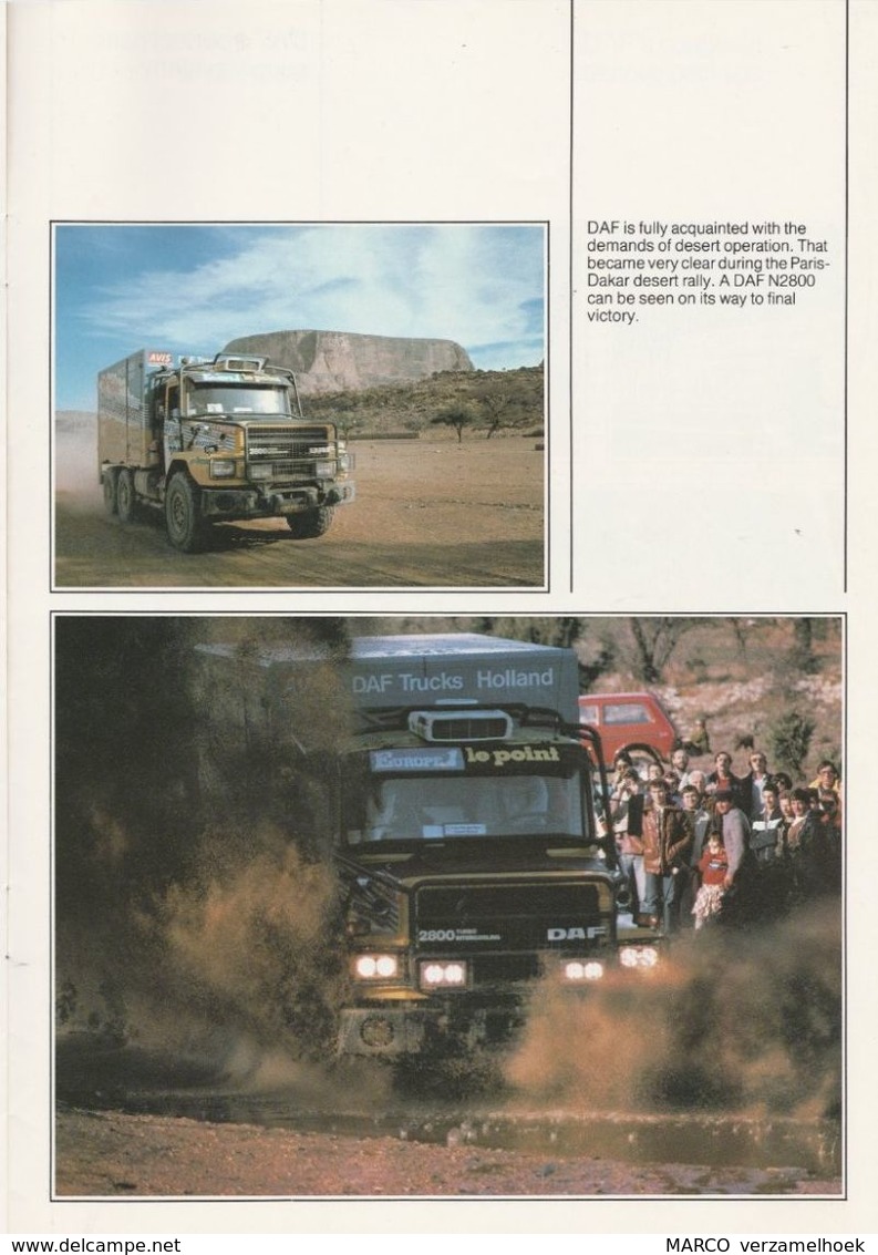 brochure-leaflet DAF trucks eindhoven DAF built for the middle east saudi-arabia kuwait oman yemen iraq dubai
