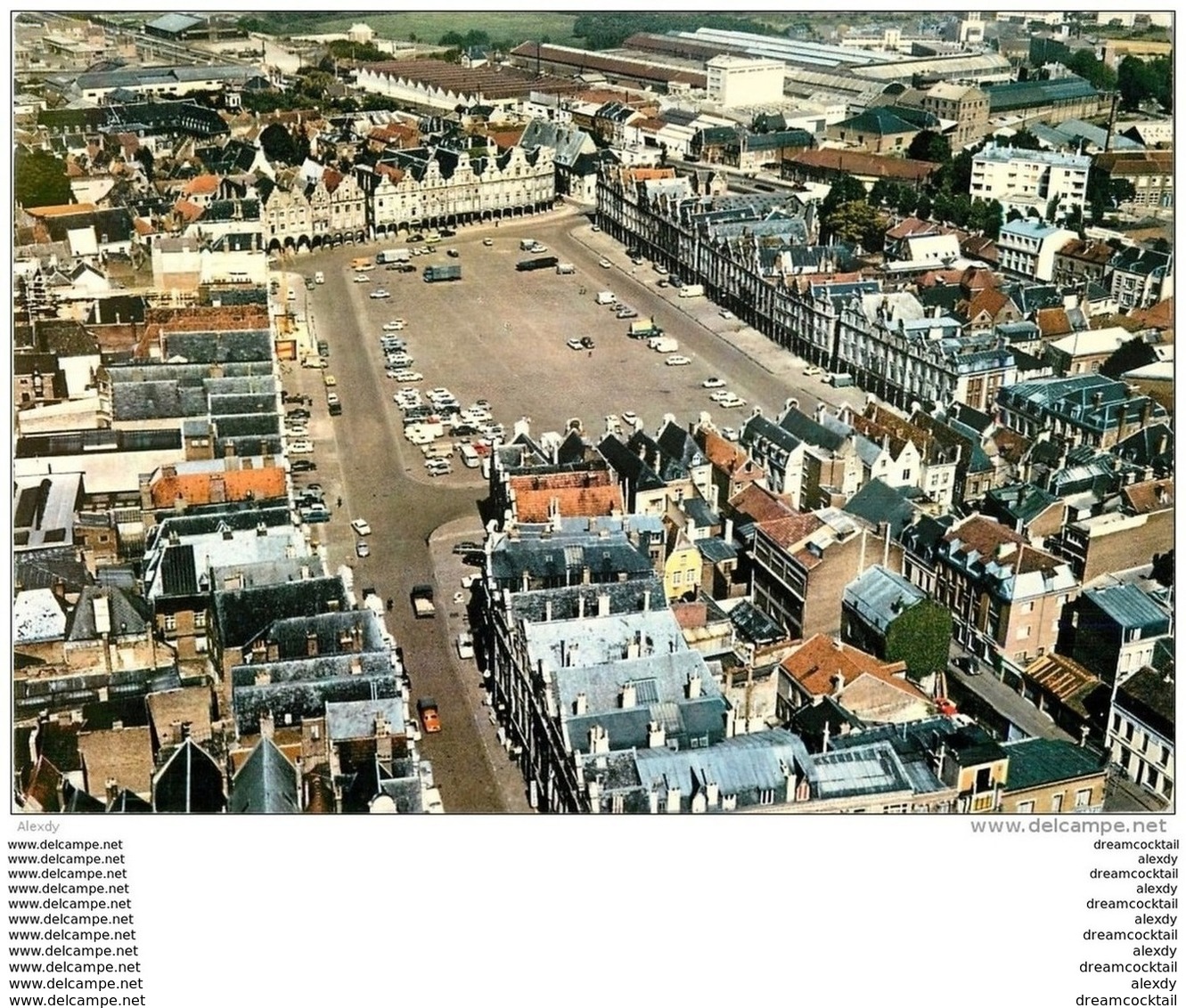 PHOTO CPSM 62 ARRAS. La Grand Place 1973 Vue Aérienne - Arras