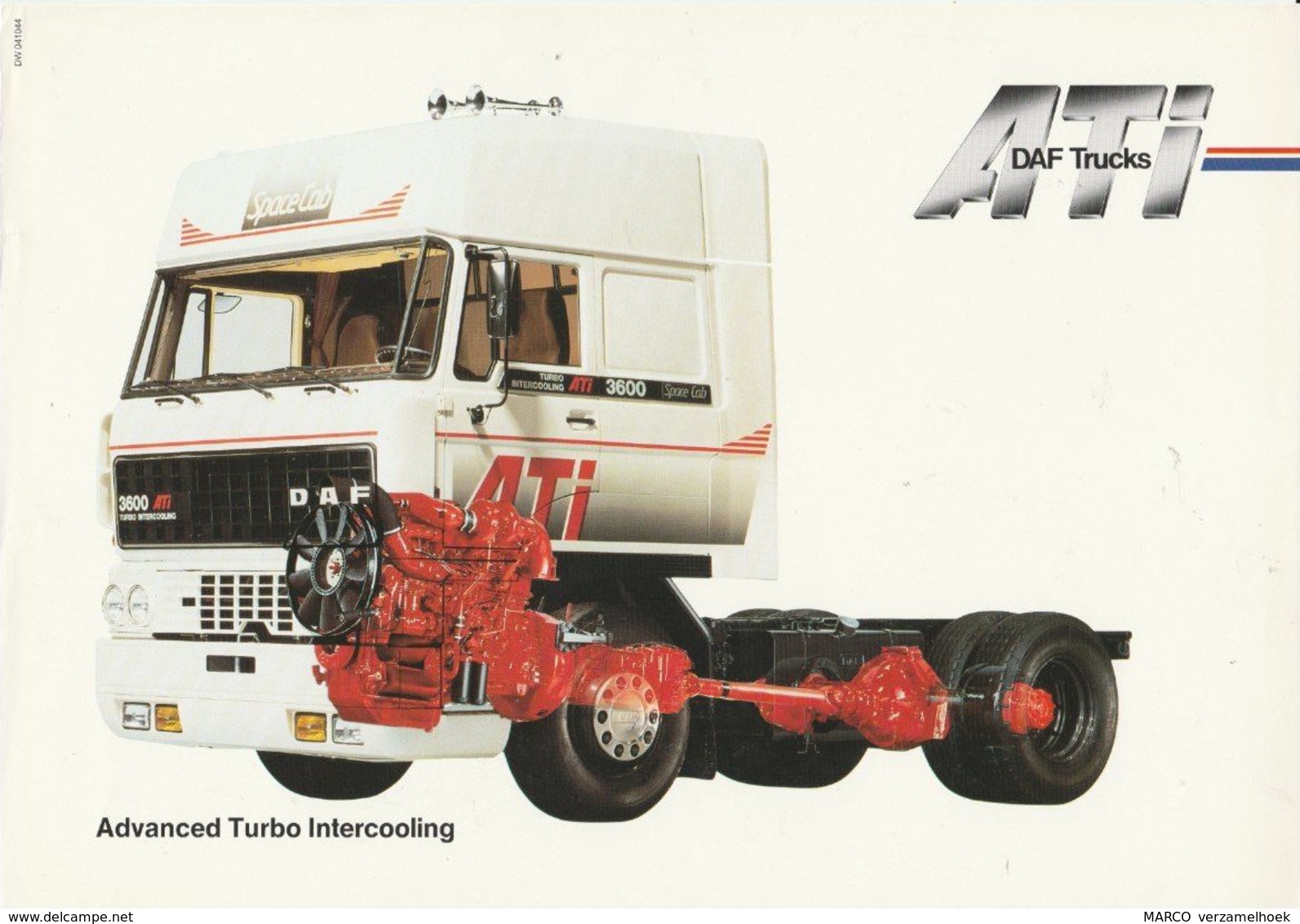 Brochure-leaflet DAF Trucks Eindhoven DAF 3600 ATI Space Cab - Camions