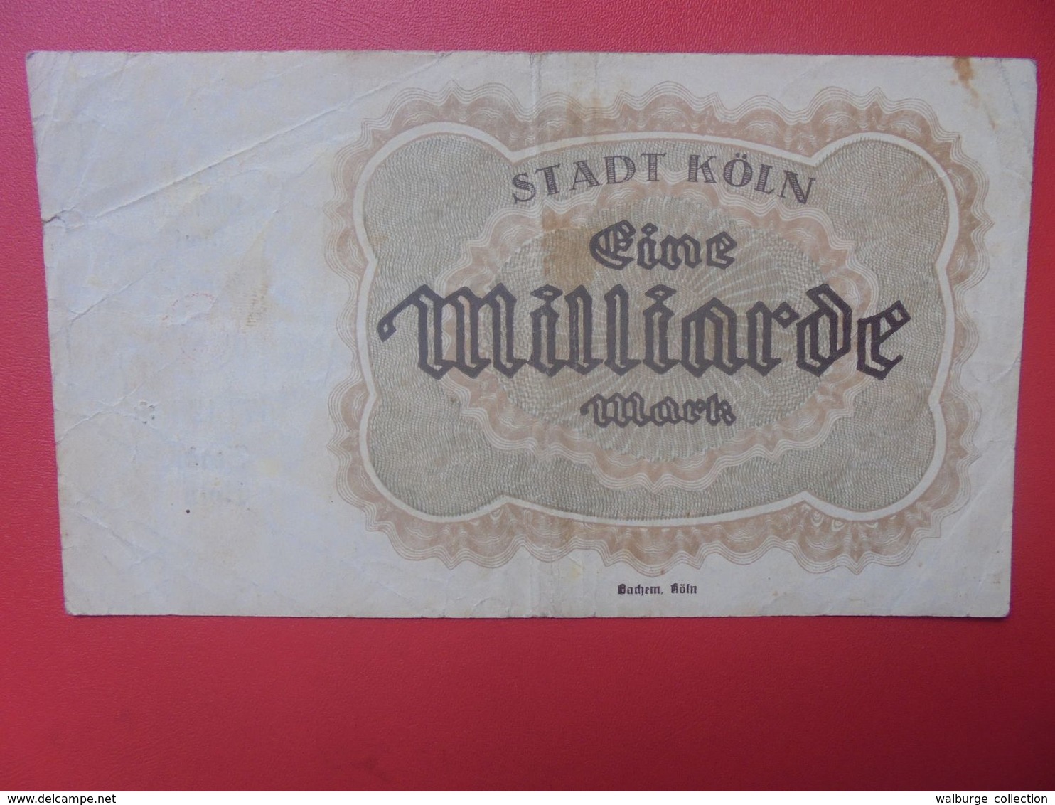 KÖLN 1 MILLIARDE MARK 1923 CIRCULER (B.17) - Collections