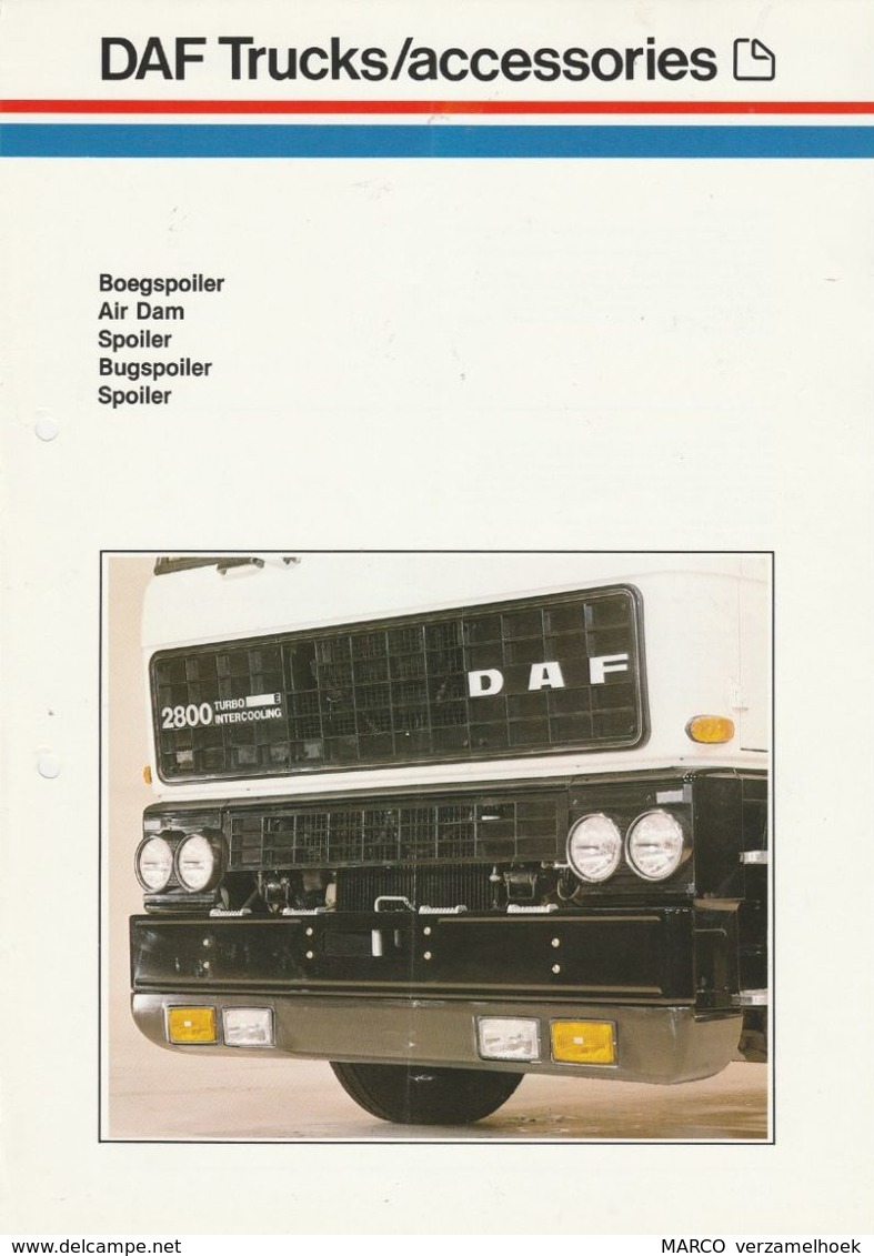 Brochure-leaflet DAF Trucks Eindhoven DAF Accessoires - Camions