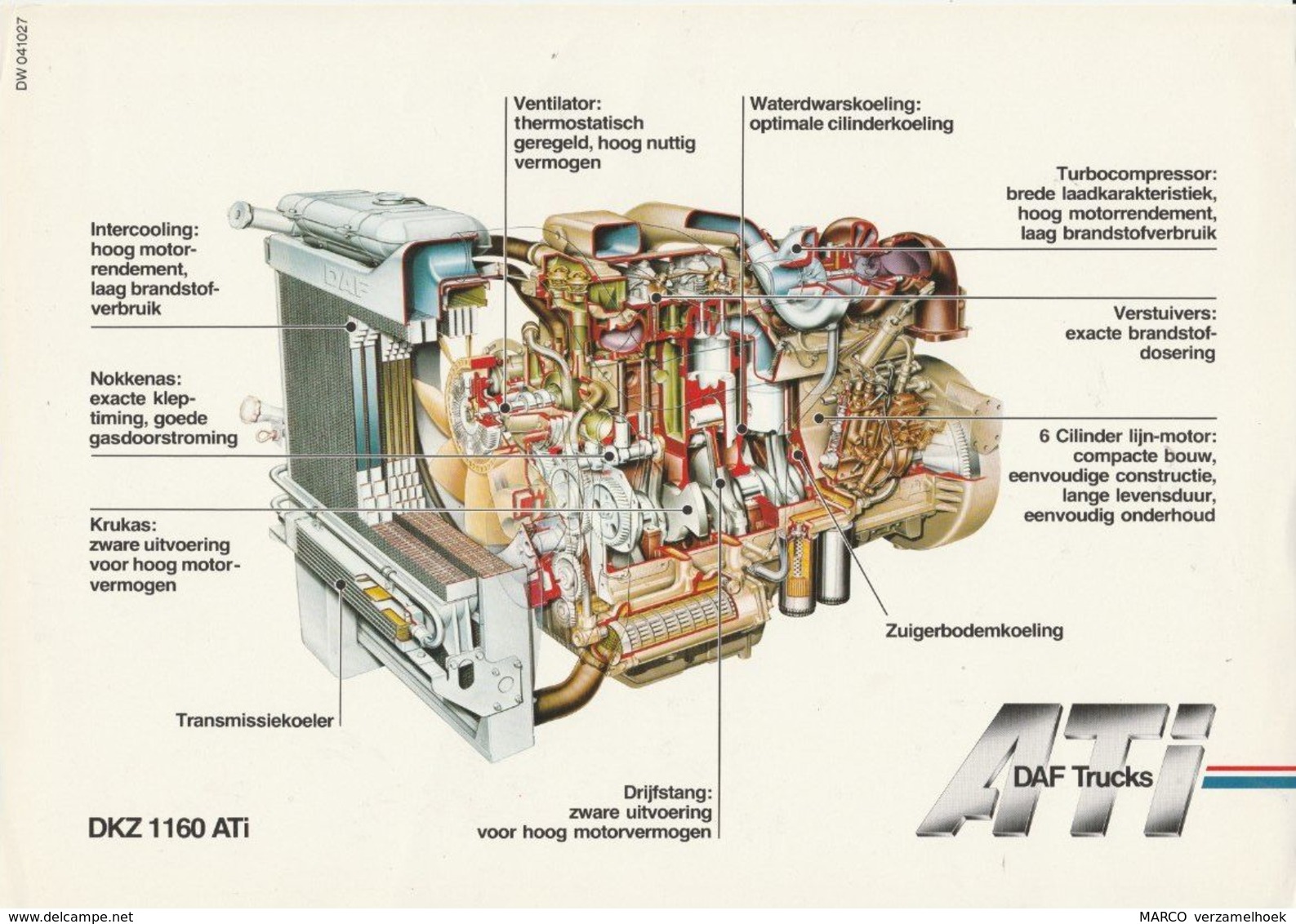 Brochure-leaflet DAF Trucks Eindhoven DAF DKZ 1160 ATI - Camions