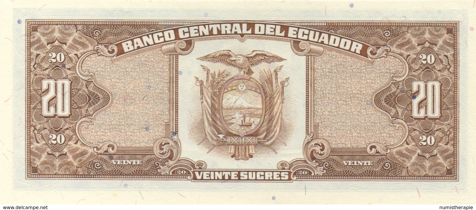 Equateur - Ecuador : 20 Sucres 1988 UNC - Equateur