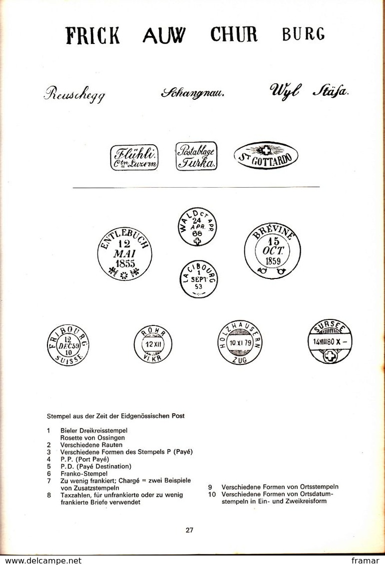 SUISSE  - Scheizer Briefmarken - Band 1 & 2 - Max Hertsch - Kurt Wirth - Filatelie En Postgeschiedenis