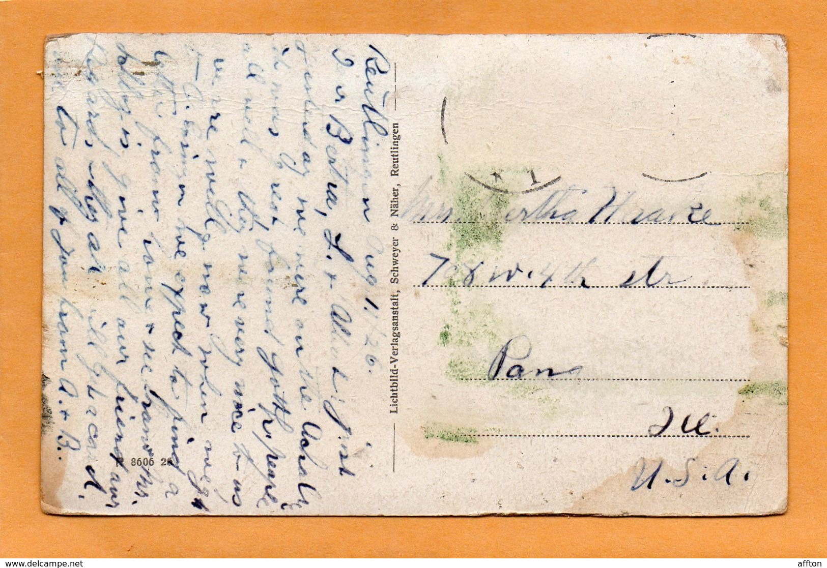 Achalm Bei Reutlingen 1910 Postcard - Reutlingen
