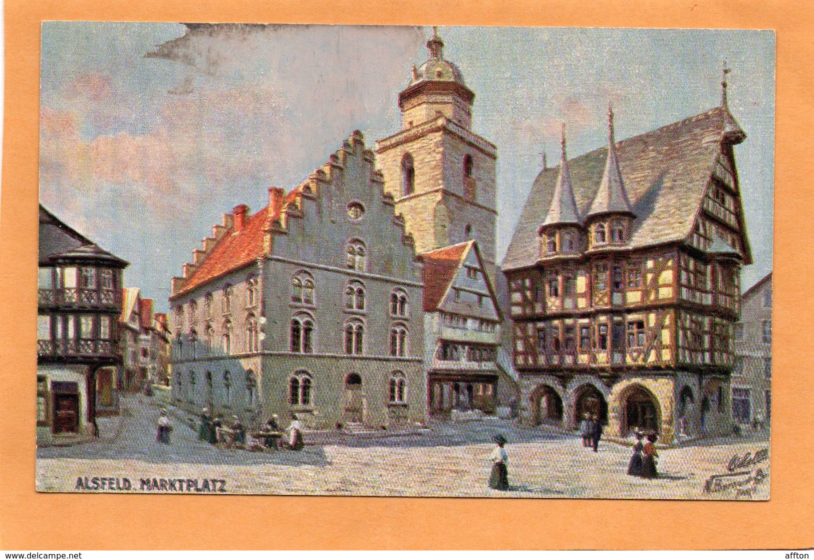 Alsfeld Germany 1908 Postcard - Alsfeld