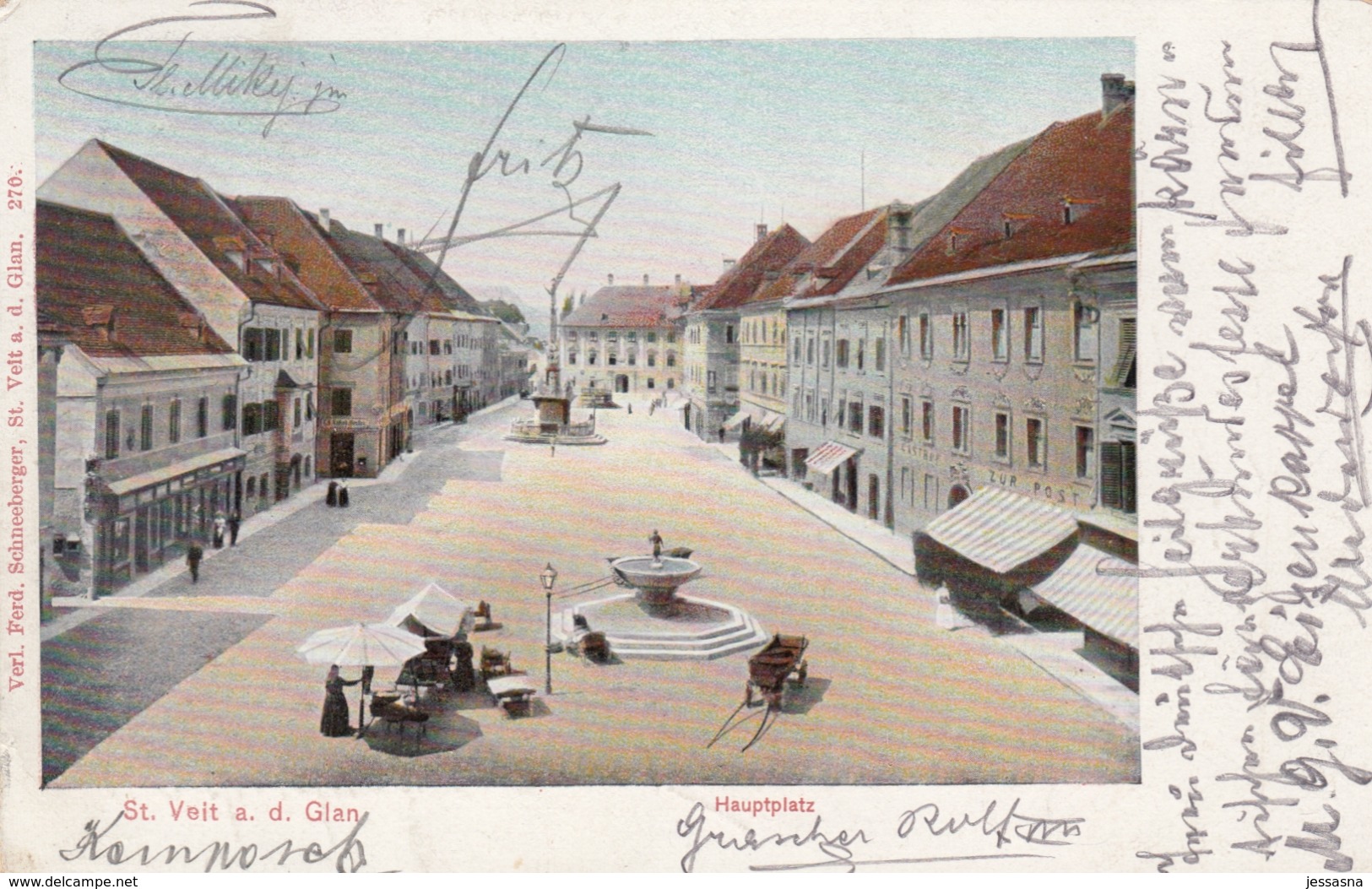 AK - Kärnten - St. Veit A.d. Glan - Hauptplatz 1906 - St. Veit An Der Glan