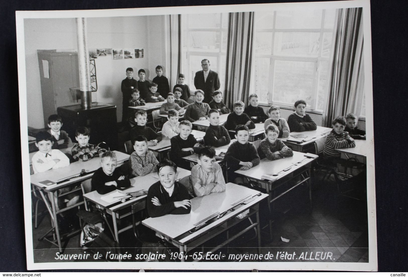 (Album Photo) Liège - Ans, Alleur Souvenir De L'année 1964-65. Ecole Moyenne De L'état - Photo De Classe Format 24x18 Cm - Ans