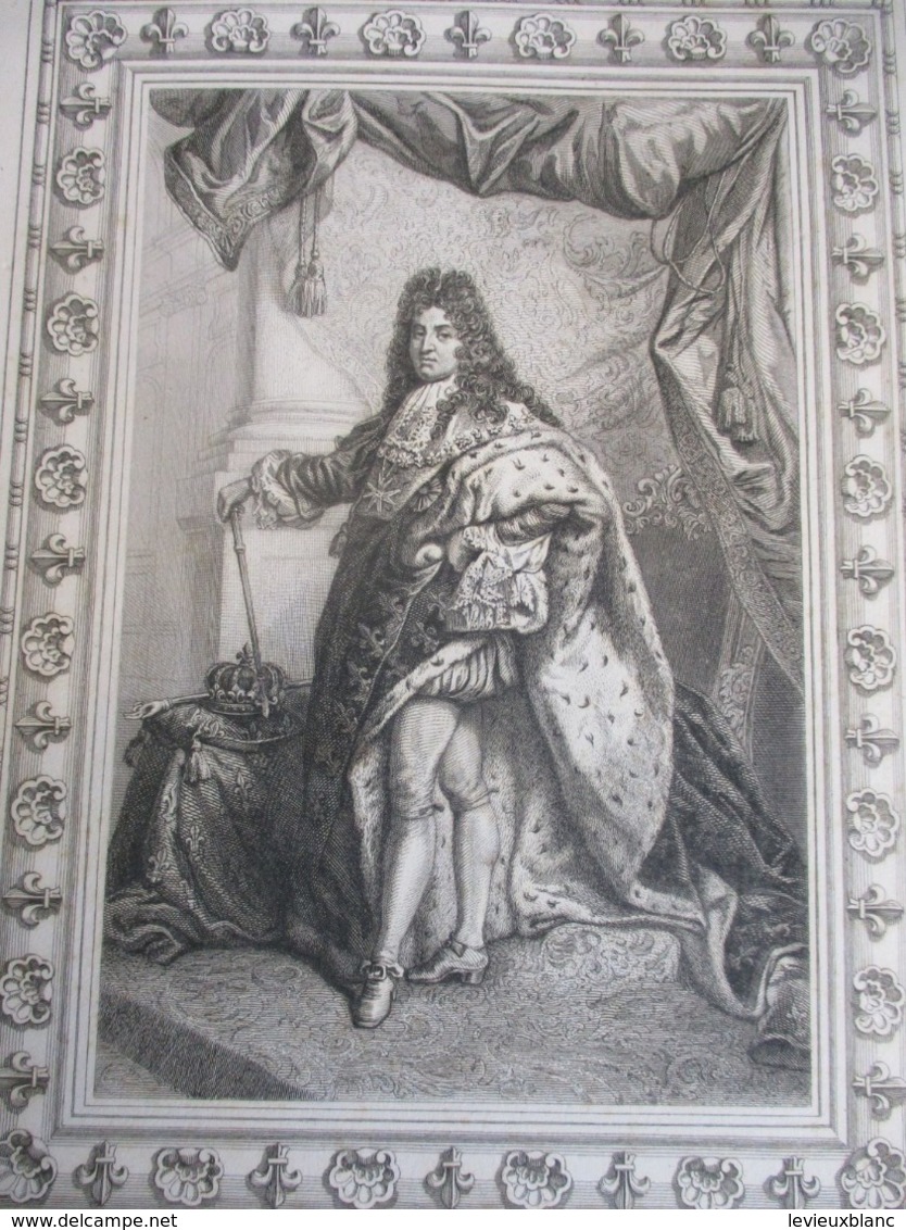 Grande Gravure LOUIS XIV Roi De France  En Pied /PARIS Sous LOUIS XIV/Monuments Et Vues/A Maquet/FOLLET/1883   GRAV367 - Stampe & Incisioni