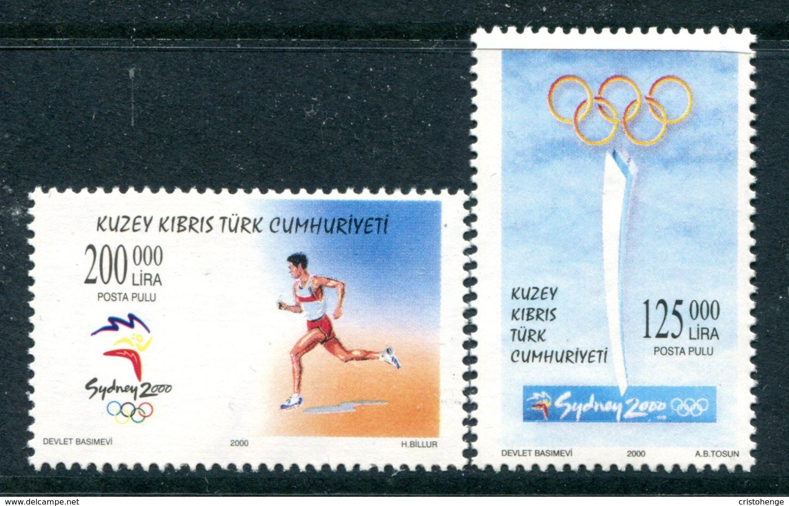 Cyprus - Turkish Cypriot Posts - 2000 Olympic Games, Sydney Set MNH (SG 513-514) - Unused Stamps