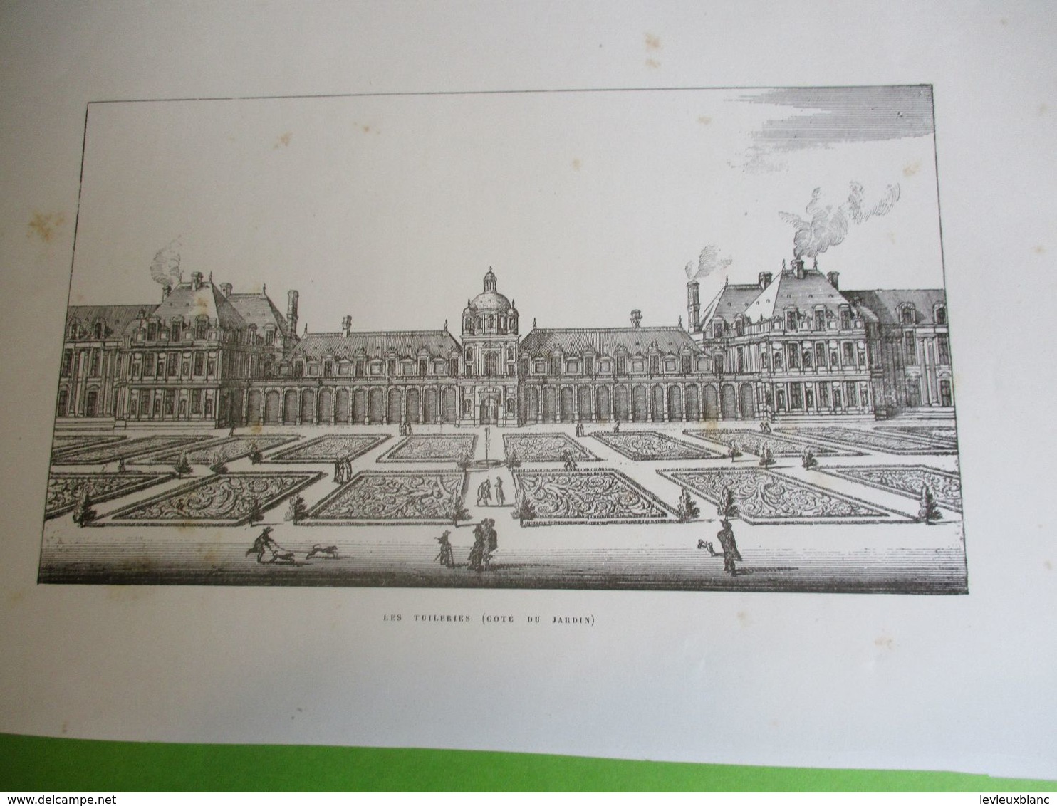 Grande Gravure Les Tuileries ( Côté Du Jardin) /PARIS Sous LOUIS XIV/Monuments Et Vues/A Maquet/1883 GRAV376 - Estampes & Gravures