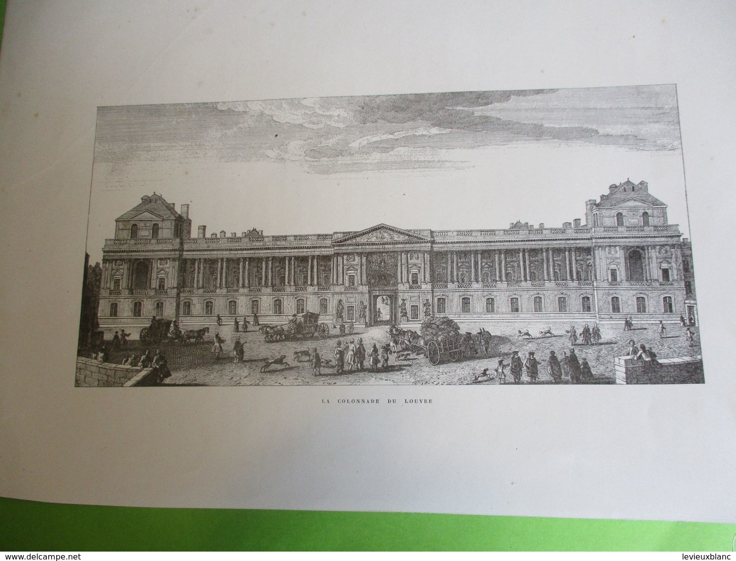 Grande Gravure La Colonnade Du Louvre/PARIS Sous LOUIS XIV/Monuments Et Vues/A Maquet/1883 GRAV377 - Estampes & Gravures