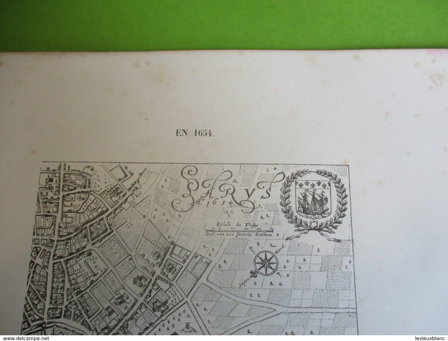 Deux Grandes Gravures PLAN De PARIS En 1654/ PARIS Sous LOUIS XIV/Monuments Et Vues/A Maquet/1883 GRAV381 - Stampe & Incisioni