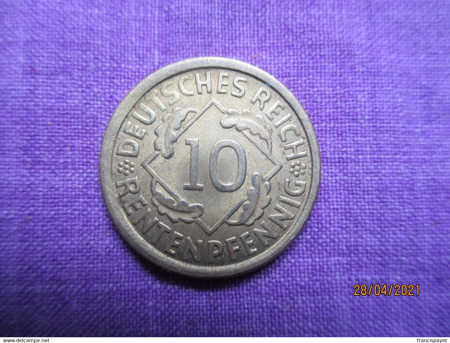 10 Pfennig 1924 J - 10 Rentenpfennig & 10 Reichspfennig