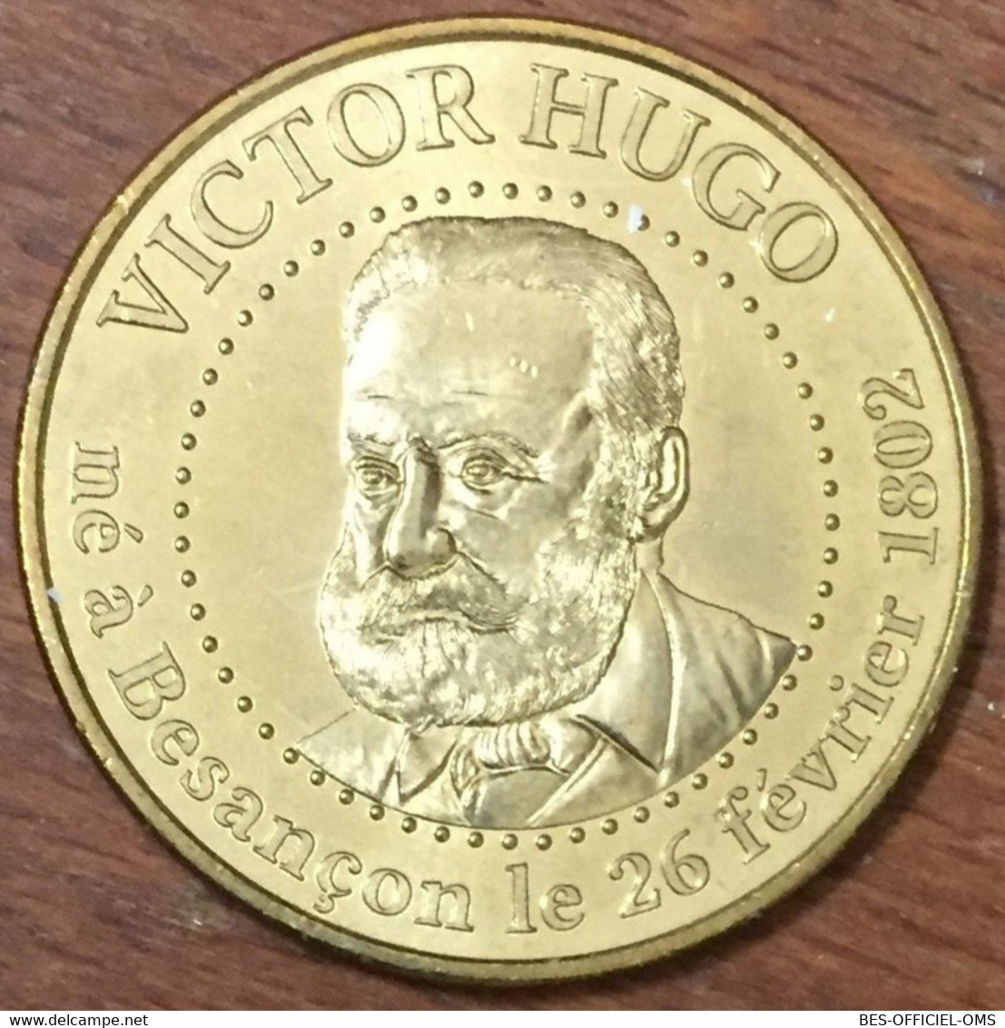 25 BESANÇON VICTOR HUGO MDP 2013 MEDAILLE SOUVENIR MONNAIE DE PARIS JETON TOURISTIQUE MEDALS COINS TOKENS - 2013