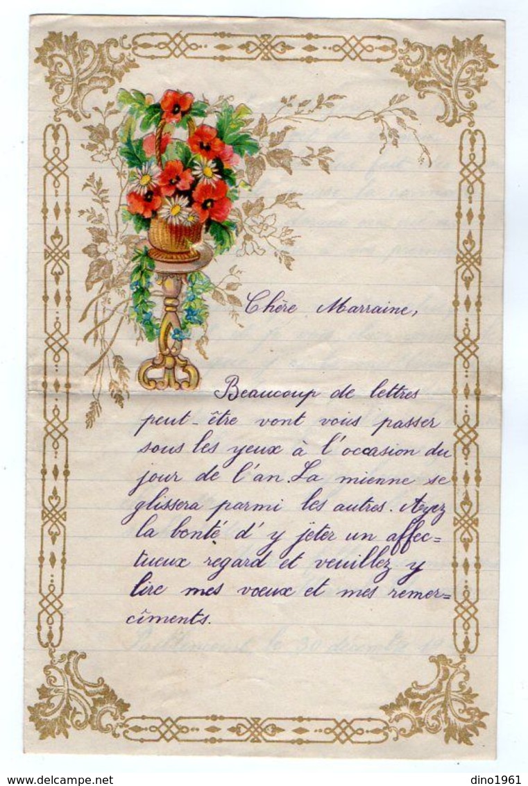 VP17.203 - 1924 - Lettre Illustrée Avec Découpi Fleurs De Mr Marcel PLANCHON à PAILLENCOURT - Flores