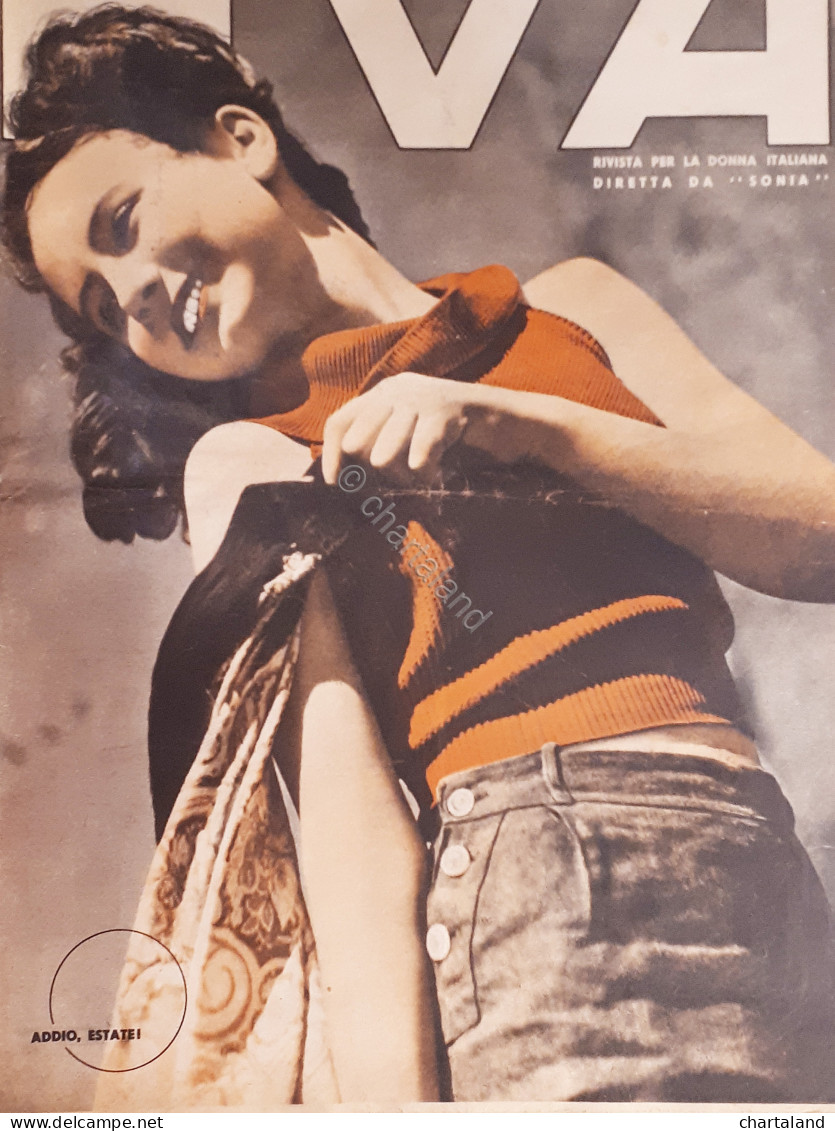Rivista Per La Donna Italiana Diretta Da Sonia - Eva - Anno VI - N. 37 - 1938 - Otros & Sin Clasificación