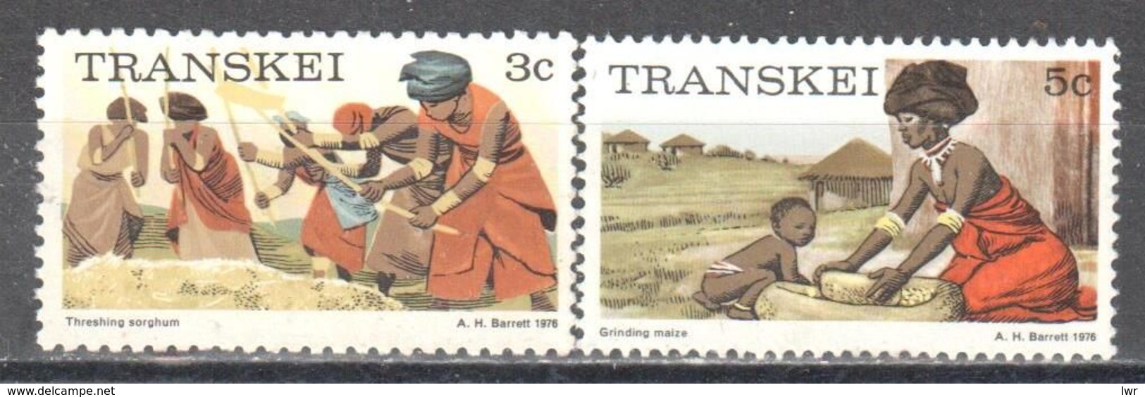 Transkei - Threshing - Grinding - Agriculture - MNH - Agriculture