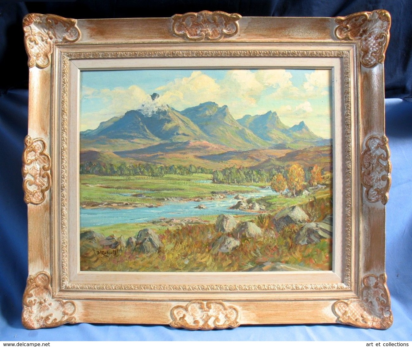 Charmant Paysage : "BEN LOYAL (Nord De L’Écosse)", Peint Par Walter W. RUSSELL - Olii