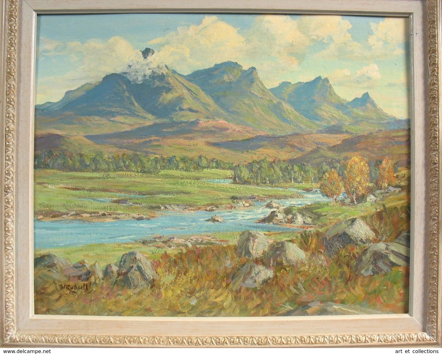 Charmant Paysage : "BEN LOYAL (Nord De L’Écosse)", Peint Par Walter W. RUSSELL - Olii