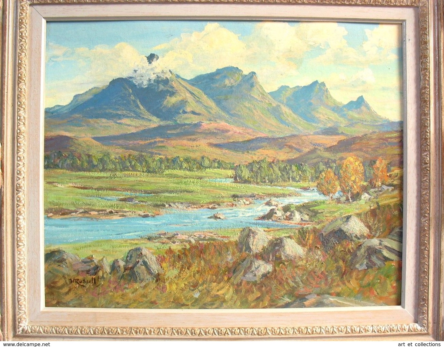 Charmant Paysage : "BEN LOYAL (Nord de l’Écosse)", peint par Walter W. RUSSELL