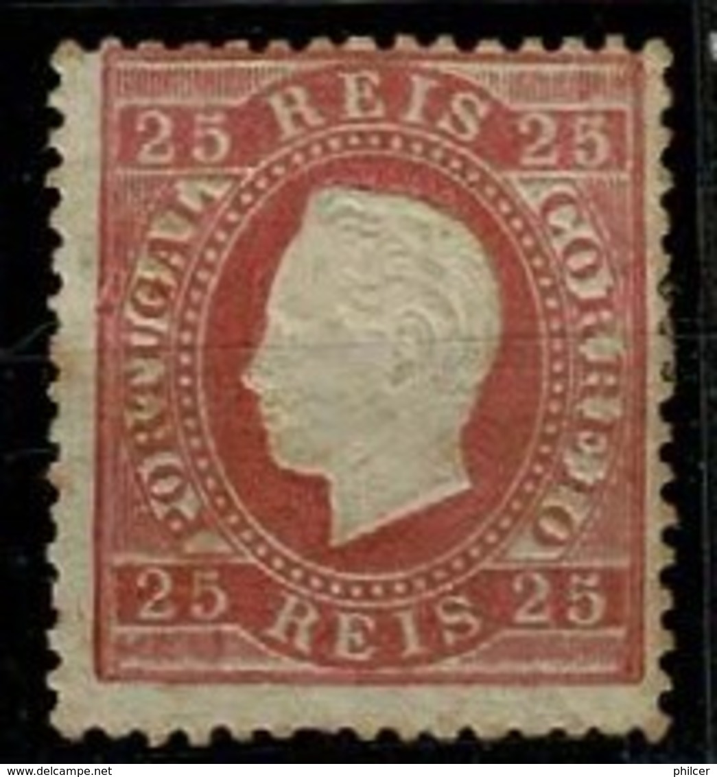 Portugal, 1870/6, # 40 A, Dent. 12 3/4, Tipo II, MNG - Neufs