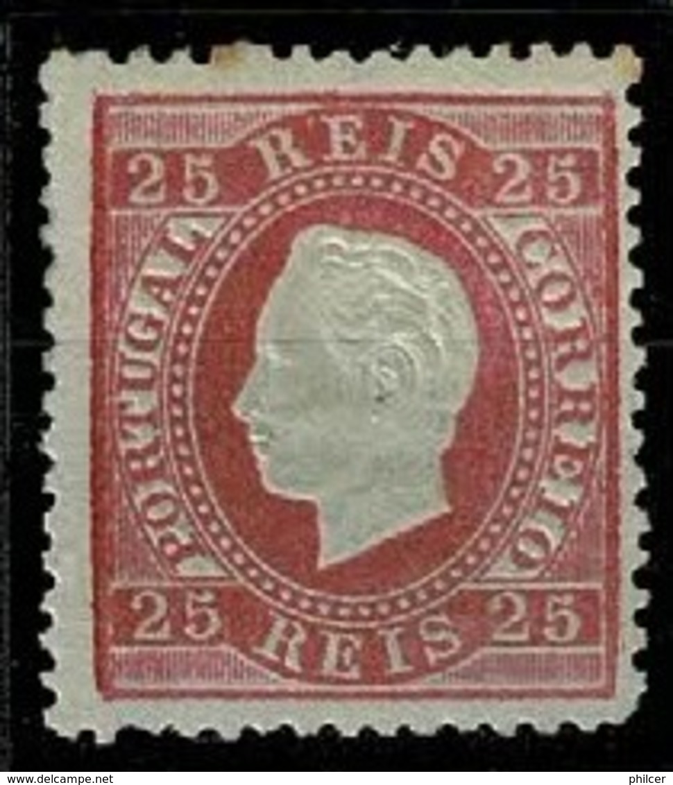 Portugal, 1870/6, # 40 A, Dent. 12 3/4, Tipo II, MNG - Unused Stamps