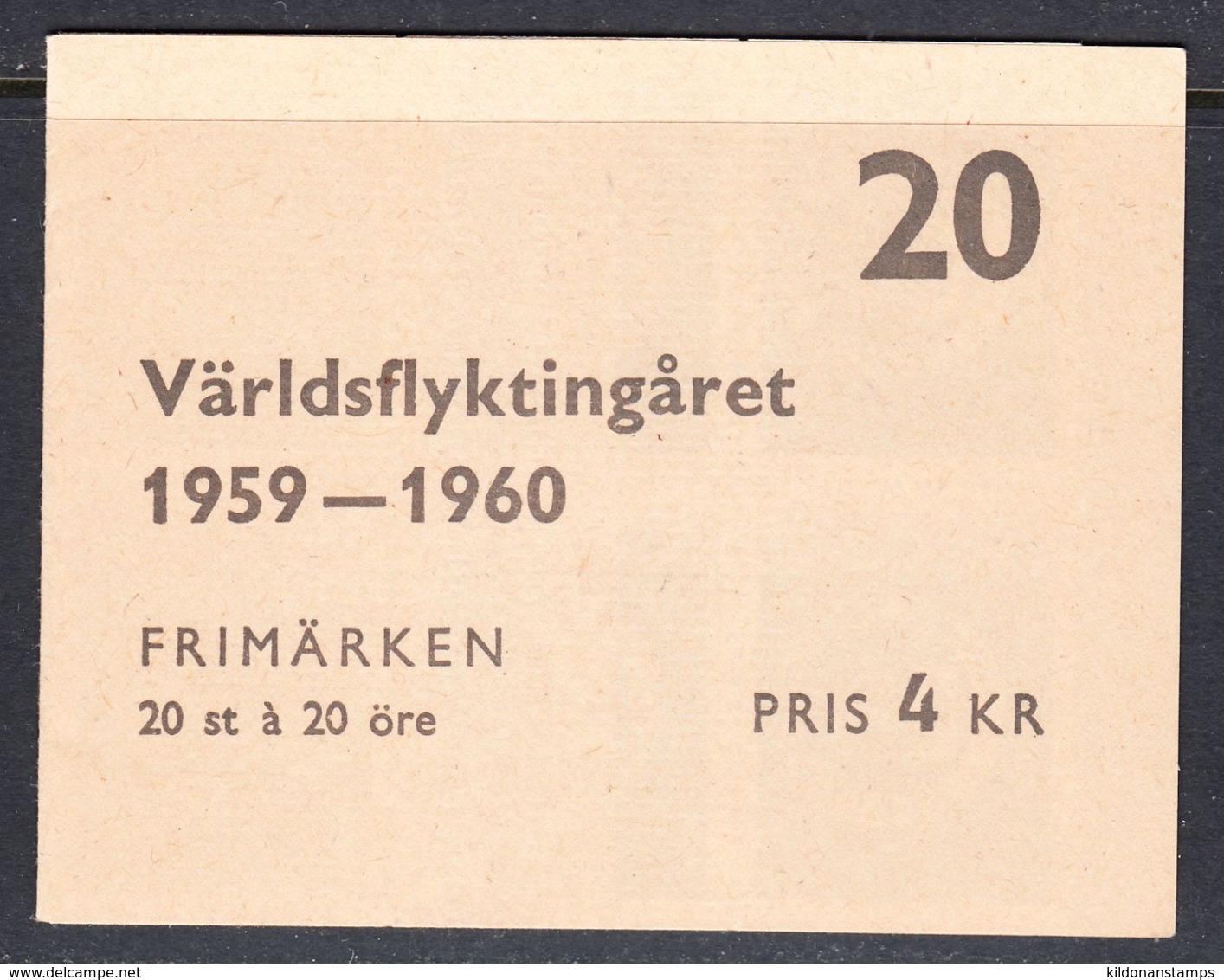 Sweden 1959 World Refugee Year Booklet, Mint No Hinge, Sc# ,SG ,Mi 457 - 1951-80